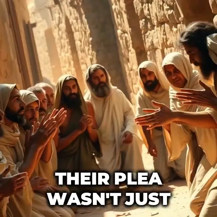 Jesus commands the lepers to show themselves to the priests