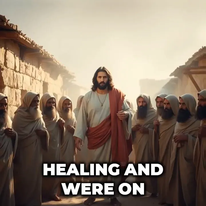 The lepers praying for healing